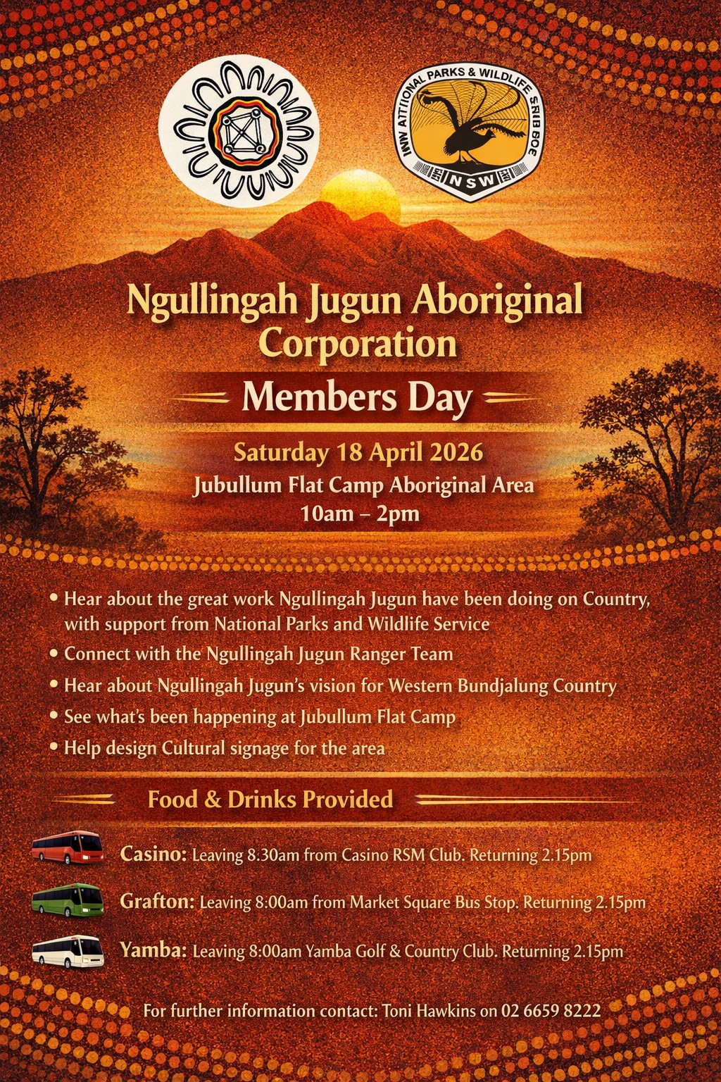 An invitation to the Ngullingah Jugun Aboriginal Corporation Members Day
